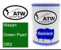 Preview: Nissan, Green Pearl, DR2: 500ml Lackdose, von ATW Autoteile West.